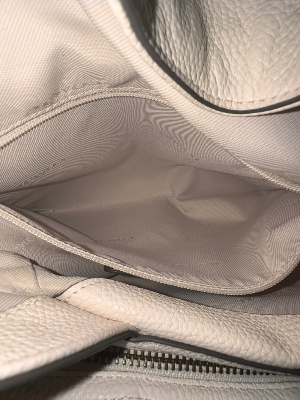 Coach Edie 31 Bandana Rivets Pebble Leather Shoulder Bag, Chalk White - Picture 11 of 13